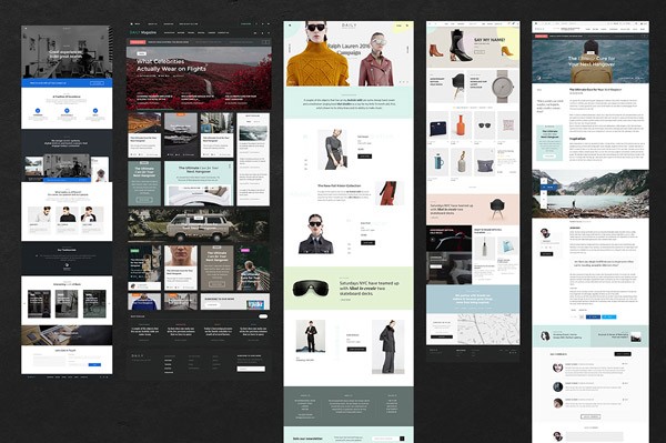 With this collection you can create stylish websites in a short time.