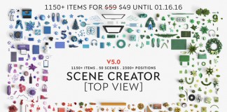 This extensive top view scene creator from the team of Qeaql is equipped with over 1150 items, 50 scenes, and more than 2300 positions.