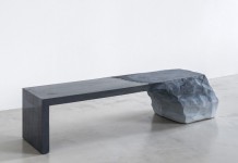 A glaciers and rocks inspired bench by Fernando Mastrangelo.
