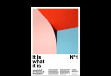 "It is what it is" – number 1 of a poster series by Linus Lohoff.