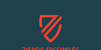 Version one of the Ziereis Faksimiles logo.