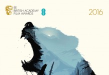 The Revenant – illustration by Levente Szabó for BAFTA's Best Film category in 2016.