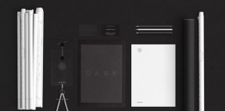 A modern and minimalist brand identity designed by agency Anti for Dark Architects.