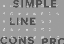 Simple Line Icons Pro from GraphicBurger.