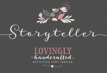 Storyteller font family from My Creative Land.