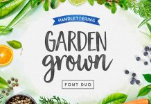 Garden Grown, hand-drawn font duo by Cindy Kinash of Cultivated Mind.