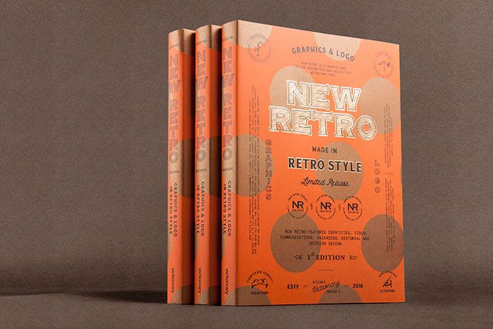 New Retro Graphics and Logo in Retro Style.