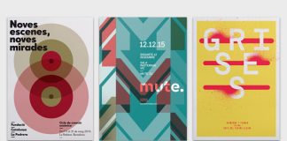 Graphic poster design inspiration by Quim Marin.