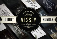 Giant font bundle with 56 fonts in total.