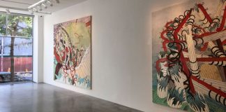 Recent paintings by Andy Piedilato at gallery Danese/Corey.