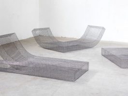 Lounger collection Wire S by studio Muller van Severen.