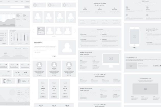 Karuki Wireframe Kit - User Interface Web Elements