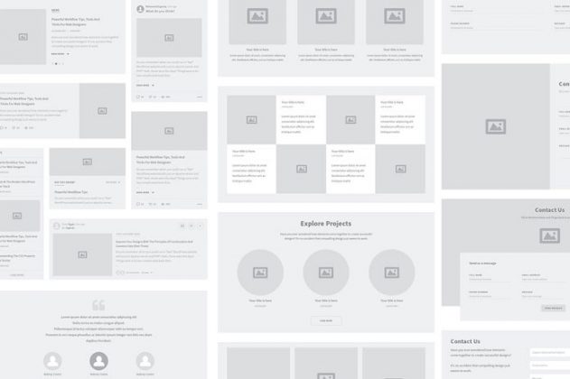 Karuki Wireframe Kit - User Interface Web Elements
