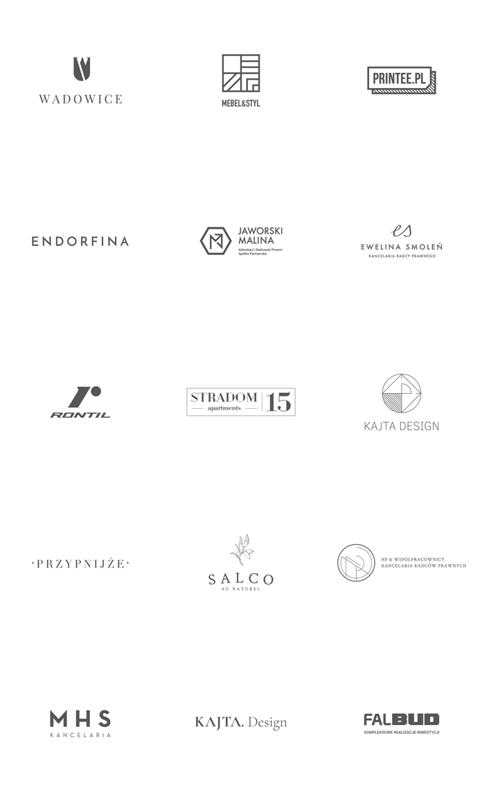 Logos designed by Łobzowska Studio.