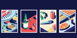 A Night Out in Seoul - illustration series by Coen Pohl.