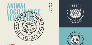 Animal logo templates from GraphicBurger.