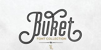 Buket font collection by Ahmet Altun.