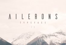 Free font Ailerons typeface by Adilson Gonzales de Oliveira Junior.