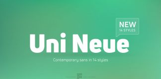 Uni Neue font family from Fontfabric.