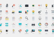 270 flat icons from Pure Solution.