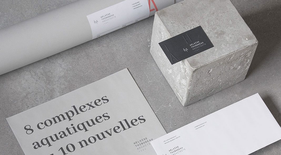Héloïse Thibodeau Architecte – brand and web design by Louis Paquet.