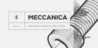 Meccanica font family by Paulo Goode.
