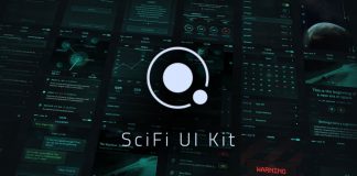 Orbit SciFi UI Kit for Adobe Photoshop.