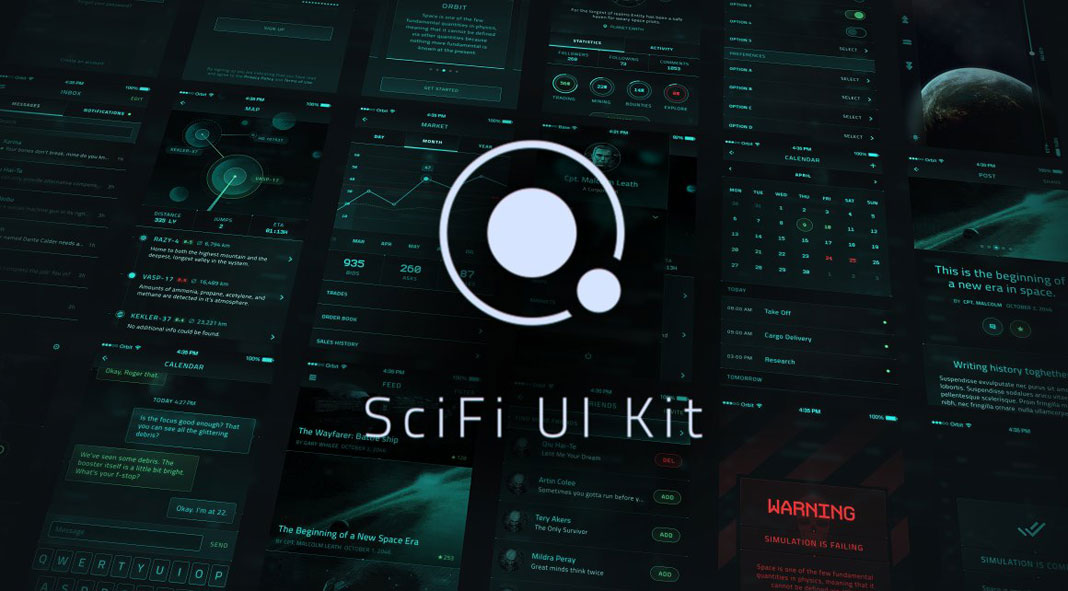 SCI-FI UI Components full pack