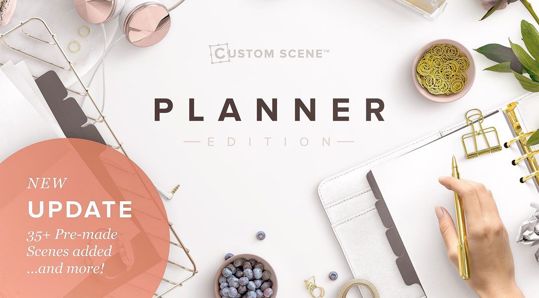 Planner edition – create fancy desktop scenes in Adobe Photoshop.
