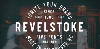 Revelstoke font family by Greg Nicholls.