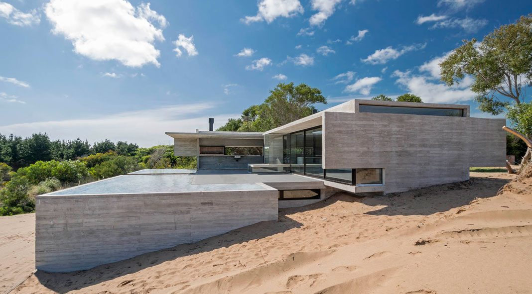 VP House in Costa Esmeralda, Argentina by architect Luciano Kruk.