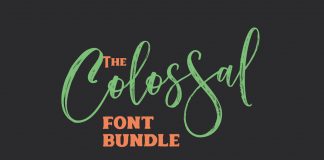 Colossal Font Bundle High Quality Fonts.