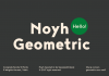Noyh Geometric font family from Typesketchbook.