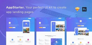 AppStarter - UI Kit for App Landing Pages.