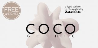 Coco Gothic font family from Zetafonts