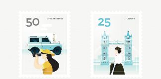 City stamps by Elen Winata