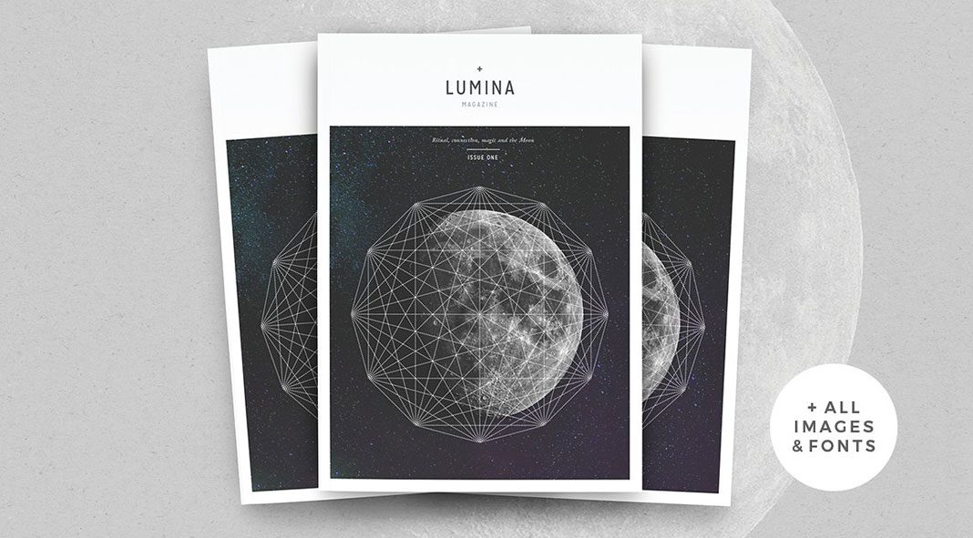 LUMINA magazine template