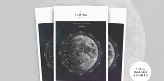 LUMINA magazine template