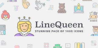 Line Queen icons.