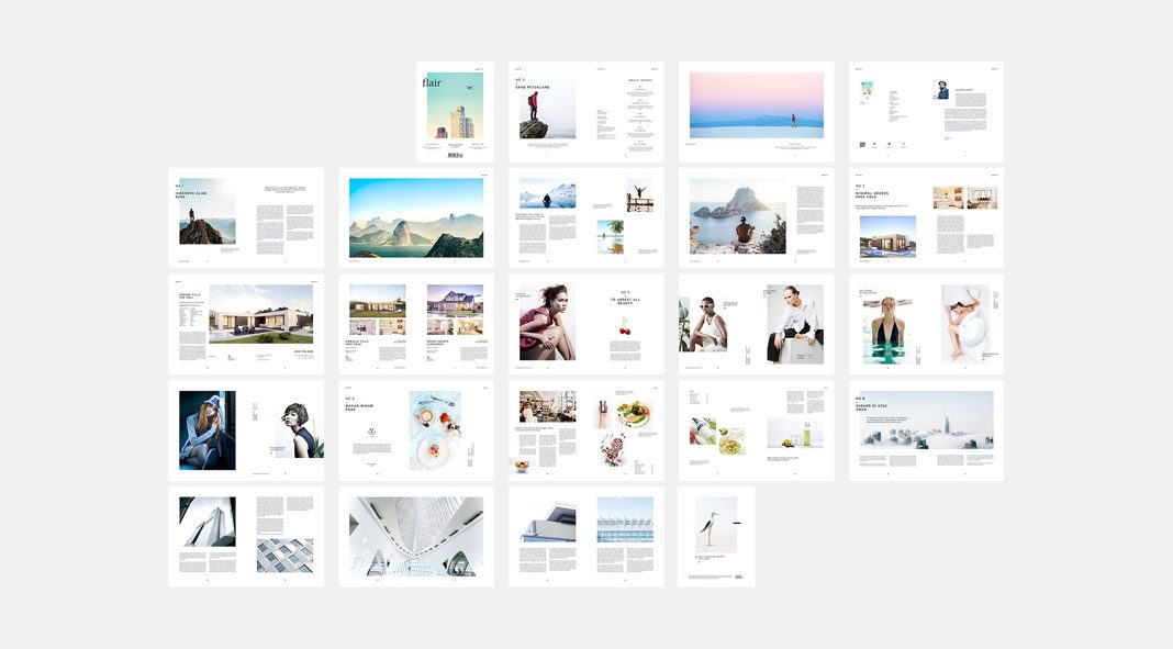 Flair magazine template from silukEight.