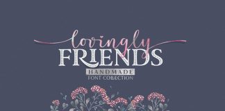 Lovingly Friends font collection by Elena Genova of My Creative Land.