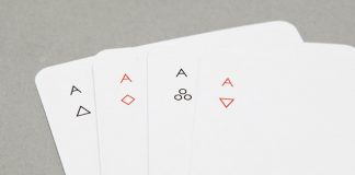 MINIM, a deck of playing cards by design practice Joe Doucet.