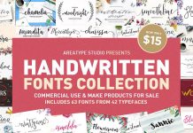 Handwritten Fonts Collection from Areatype.