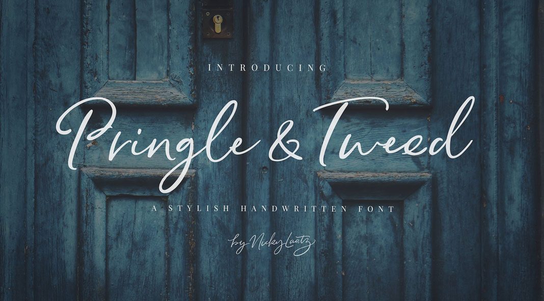 Pringle and Tweed script fonts by Nicky Laatz.
