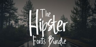 The Hipster Fonts Bundle 68 High-Quality Modern Fonts.