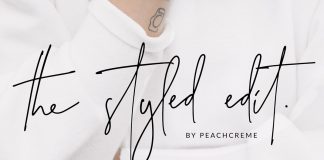 The Styled Edit – handwritten script font.