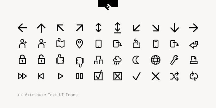 FF Attribute Text UI Icons.