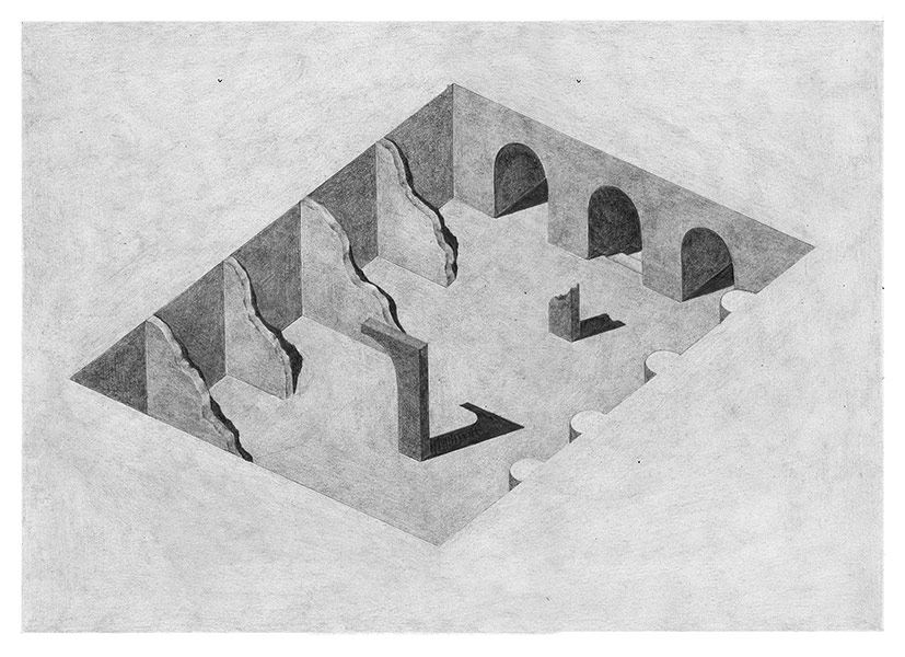 Pia-Mélissa Laroche, The illustrator creates the illusion of a three-dimensional world inside the paper.