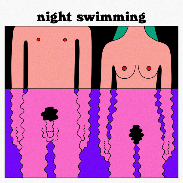 Gabriel Alcala Illustrations, Night Swimming.