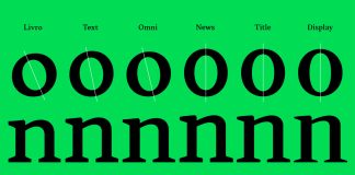 Skema Pro, a versatile font system of 6 serif typefaces.